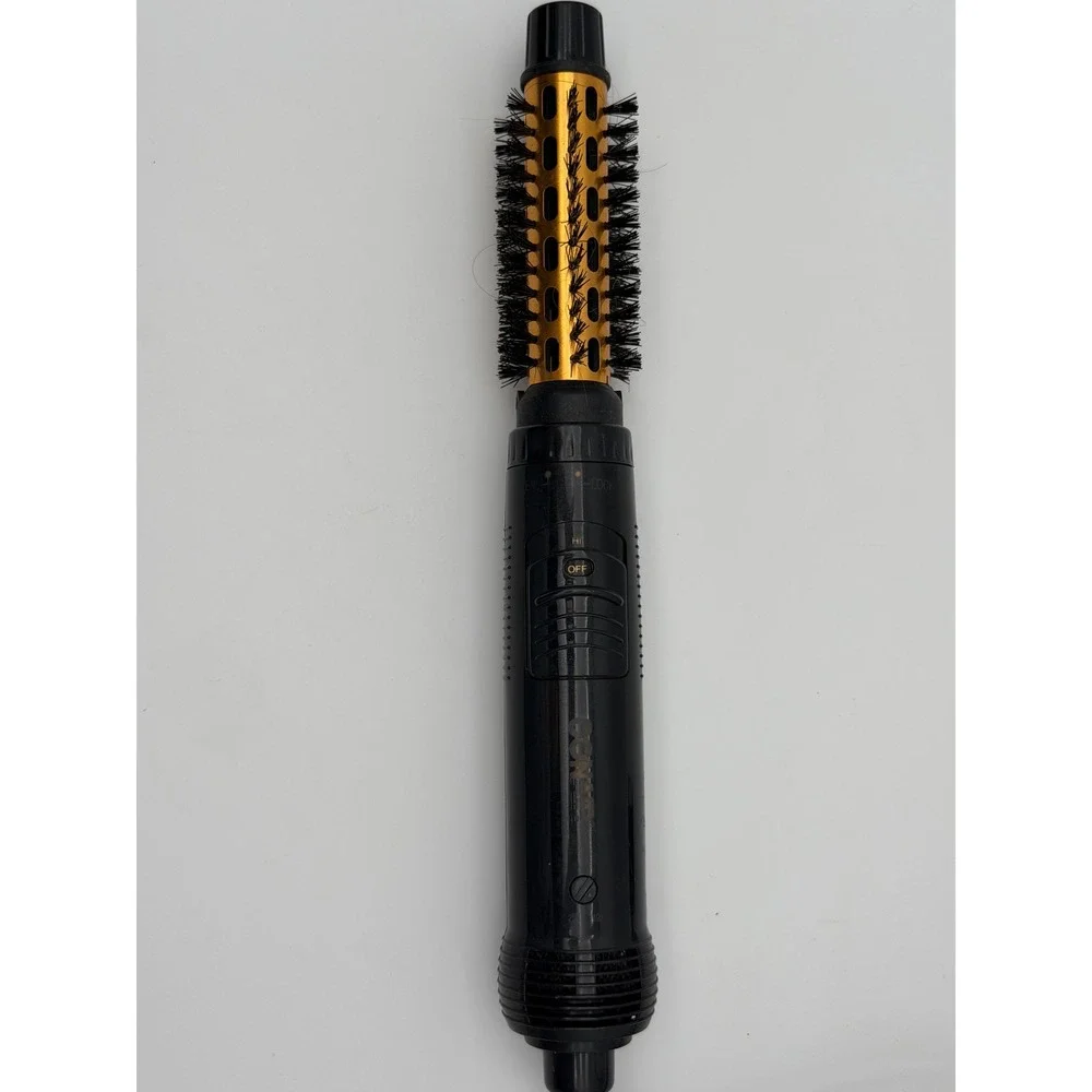 Conair Hot Air Styling Brush Dual Voltage Black Gold 0.75 Inch CD160WTC 300W